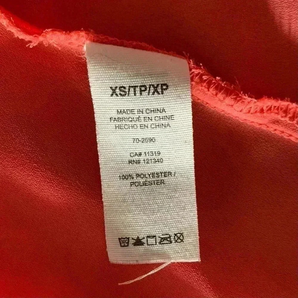 Garage orange pink chiffon flowy cutout tank top - Picture 5 of 6